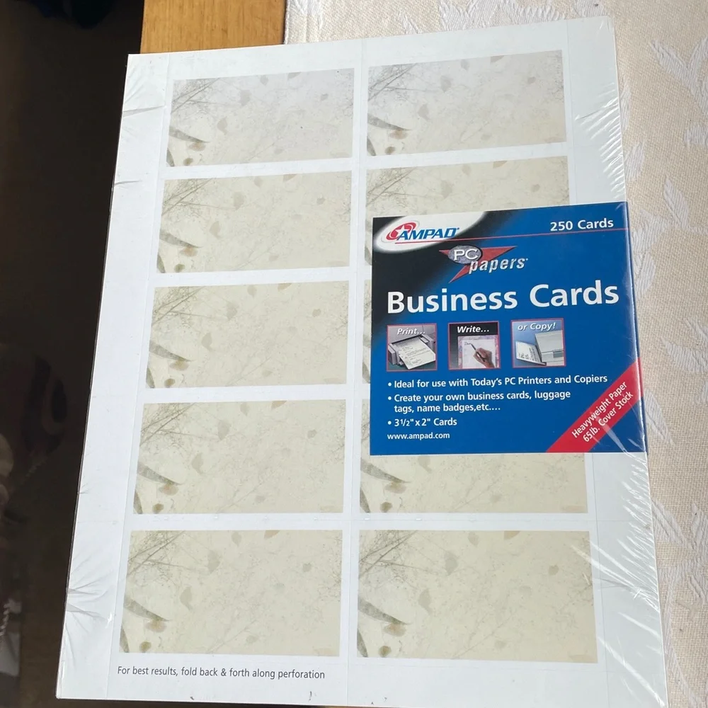Ampad Business Cards 250 Pack